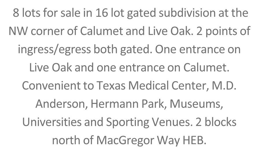 Calumet — 8 Lots photo